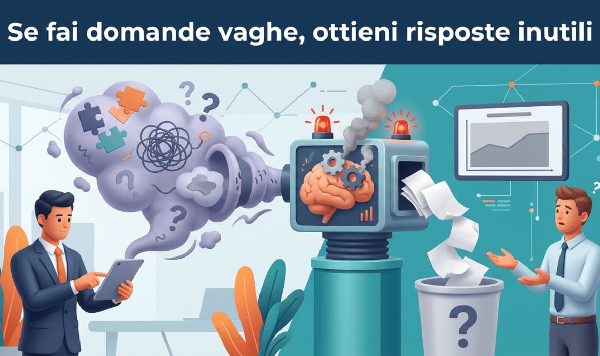 Se fai domande vaghe, ottieni risposte inutili