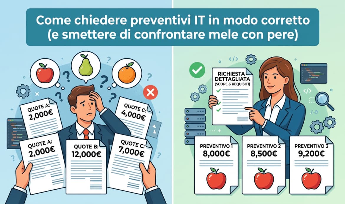 Come chiedere preventivi IT in modo corretto