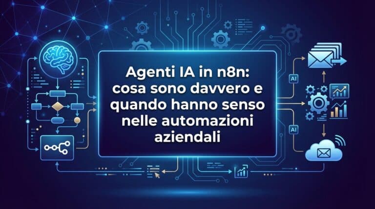 Agenti IA in n8n: guida pratica per usarli davvero nelle automazioni aziendali