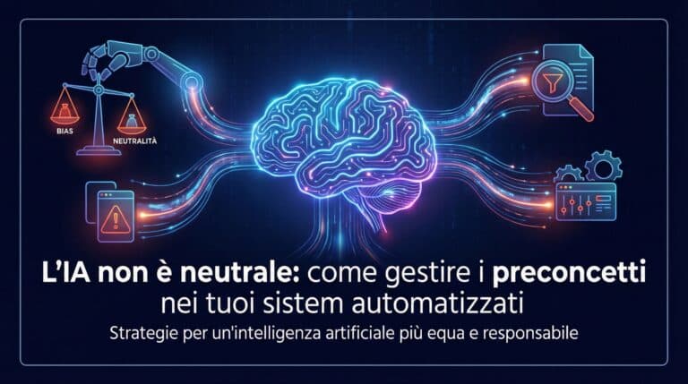 L’IA non è neutrale: come gestire i preconcetti nei tuoi sistemi automatizzati