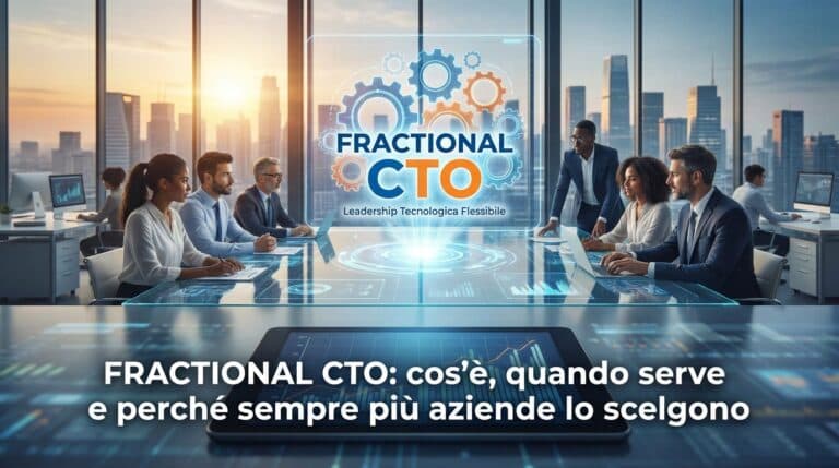 Fractional CTO: cos’è, quando serve e perché sempre più aziende lo scelgono