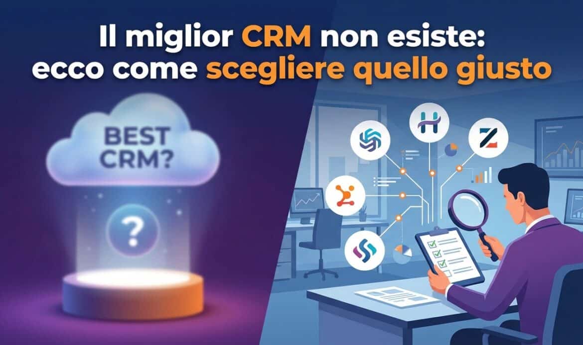 Il miglior CRM non esiste: ecco come scegliere quello giusto