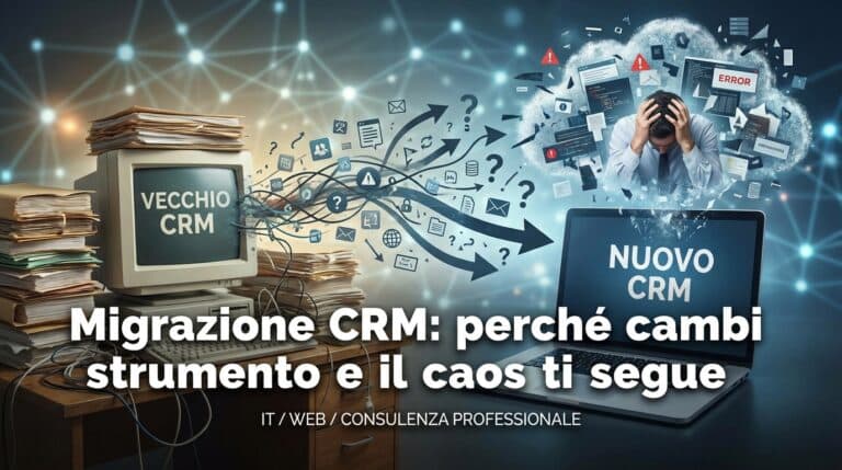 Migrazione CRM: perché cambi strumento e il caos ti segue