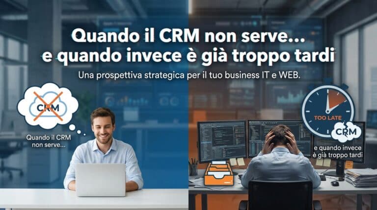 Quando il CRM non serve… e quando invece è già troppo tardi