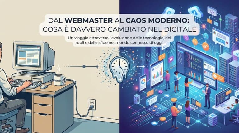 Dal webmaster al caos moderno: cosa è davvero cambiato nel digitale