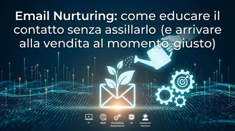 Email Nurturing: come educare il contatto senza assillarlo (e arrivare alla vendita al momento giusto)