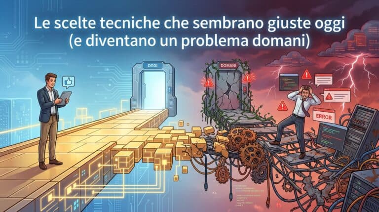 Le scelte tecniche che sembrano giuste oggi (e diventano un problema domani)