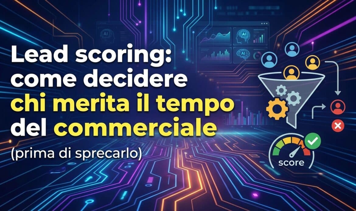 Lead scoring: come decidere chi merita il tempo del commerciale (prima di sprecarlo)