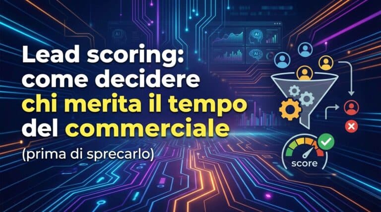 Lead scoring: come decidere chi merita il tempo del commerciale (prima di sprecarlo)