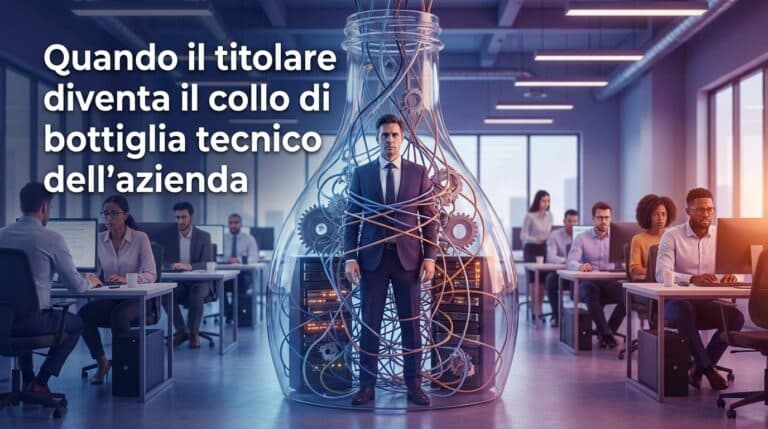 Quando il titolare diventa il collo di bottiglia tecnico dell’azienda