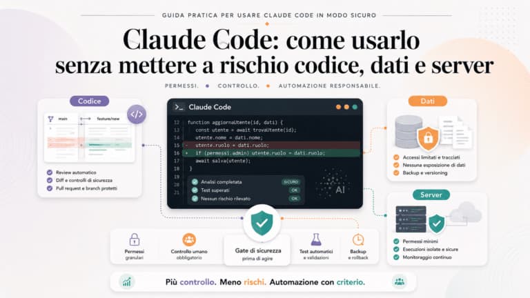 Claude Code: come usarlo senza mettere a rischio codice, dati e server
