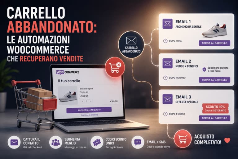 Carrello abbandonato: le automazioni WooCommerce che recuperano vendite