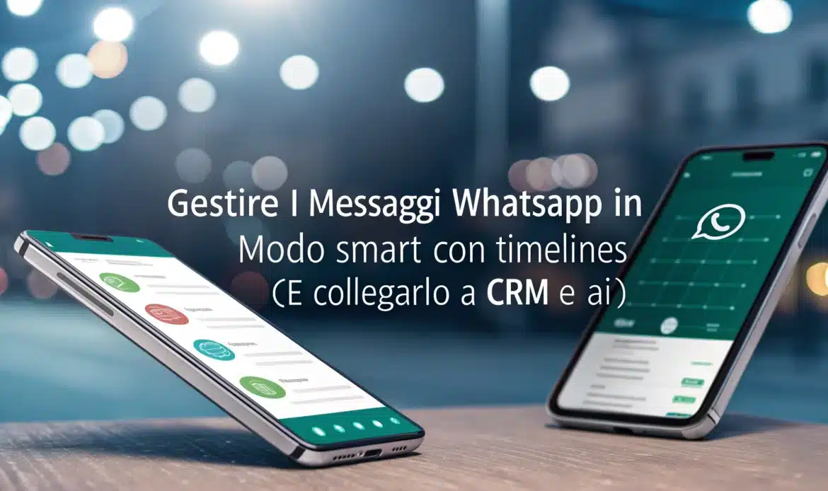 Gestire i messaggi WhatsApp in modo smart con Timelines (e collegarlo a CRM e AI)