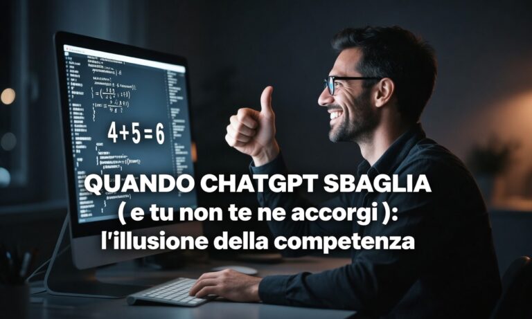 Quando ChatGPT sbaglia ( e tu non te ne accorgi ): l’illusione della competenza