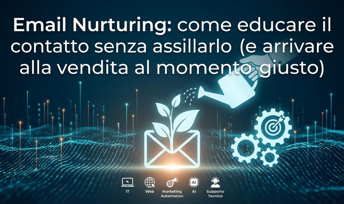 Email Nurturing: come educare il contatto senza assillarlo (e arrivare alla vendita al momento giusto)