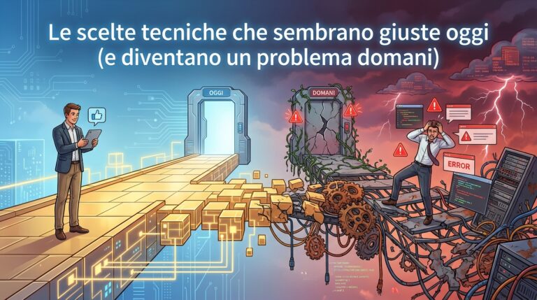 Le scelte tecniche che sembrano giuste oggi (e diventano un problema domani)