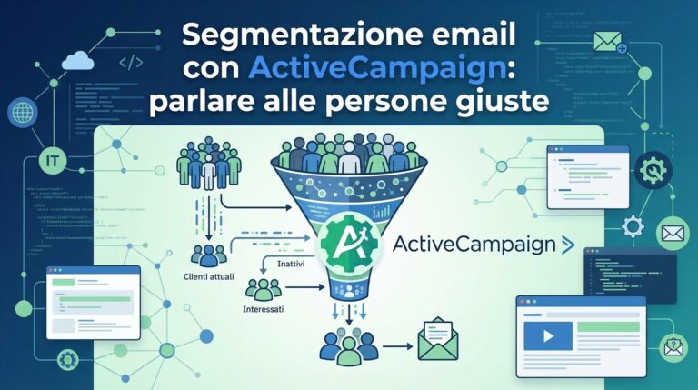 Segmentazione email con ActiveCampaign: parlare alle persone giuste