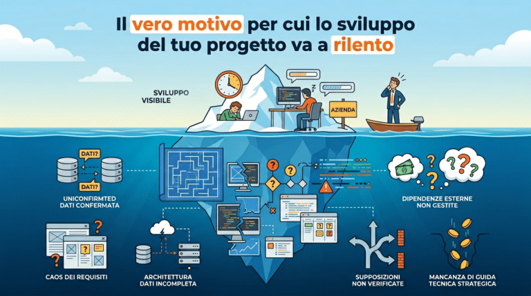 Il vero motivo per cui lo sviluppo del tuo progetto va a rilento