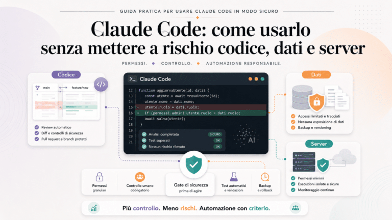Claude Code: come usarlo senza mettere a rischio codice, dati e server