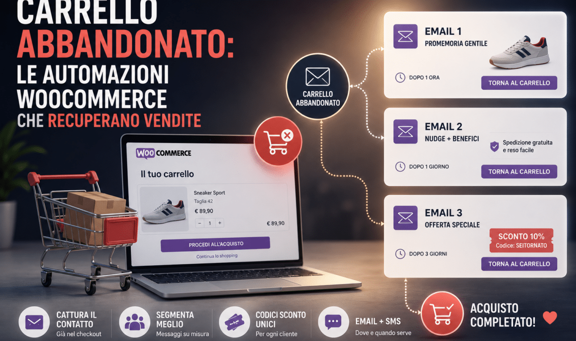 Carrello abbandonato: le automazioni WooCommerce che recuperano vendite