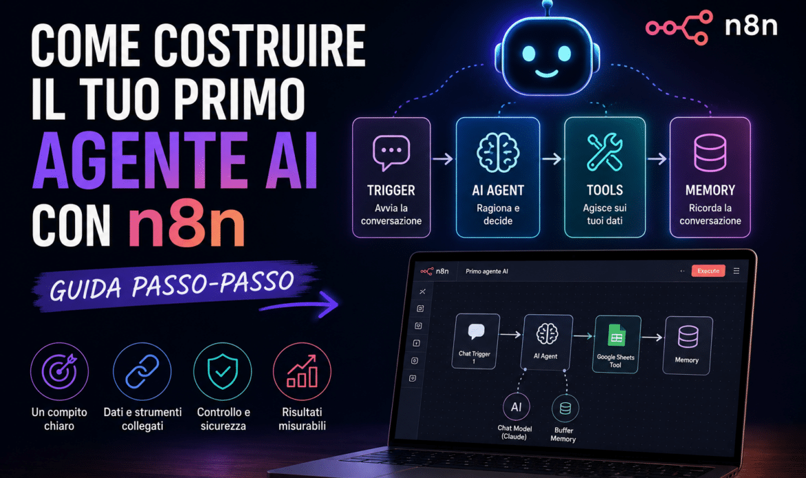 Come costruire il tuo primo agente AI con n8n (guida passo-passo)