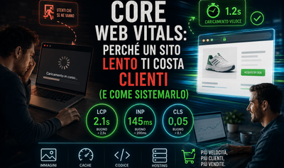 Core Web Vitals: perché un sito lento ti costa clienti (e come sistemarlo)