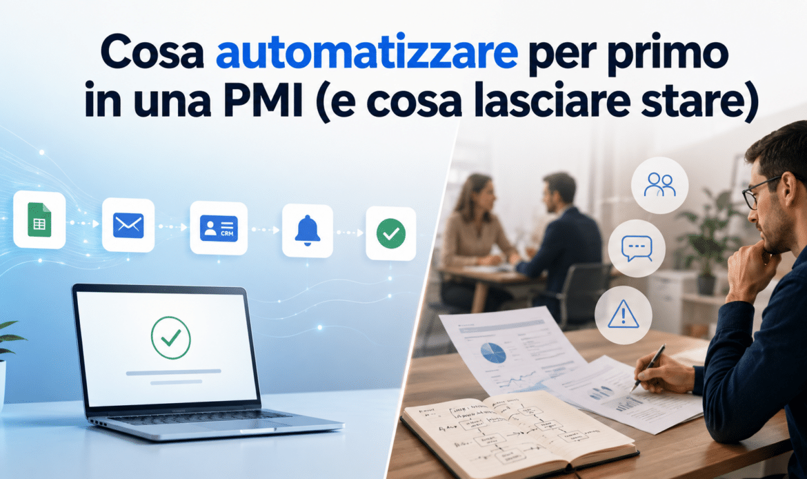 Cosa automatizzare per primo in una PMI (e cosa lasciare stare)
