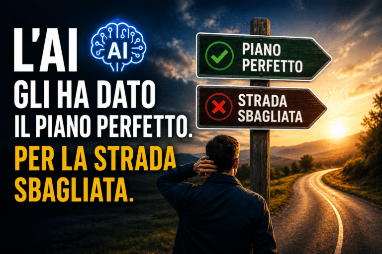 L'AI gli ha dato il piano perfetto. Per la strada sbagliata.