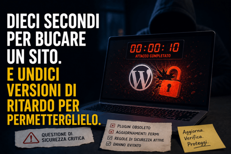 Dieci secondi per bucare un sito
