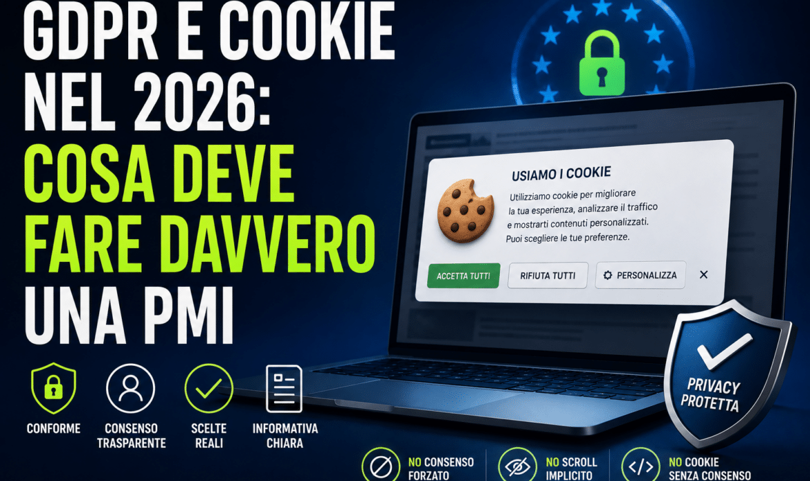 GDPR e cookie nel 2026: cosa deve fare davvero una PMI