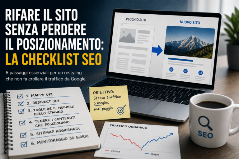 Checklist SEO per rifare il sito senza perdere traffico