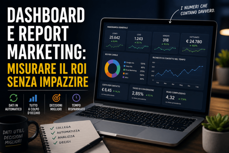 Dashboard marketing: misura il ROI facilmente