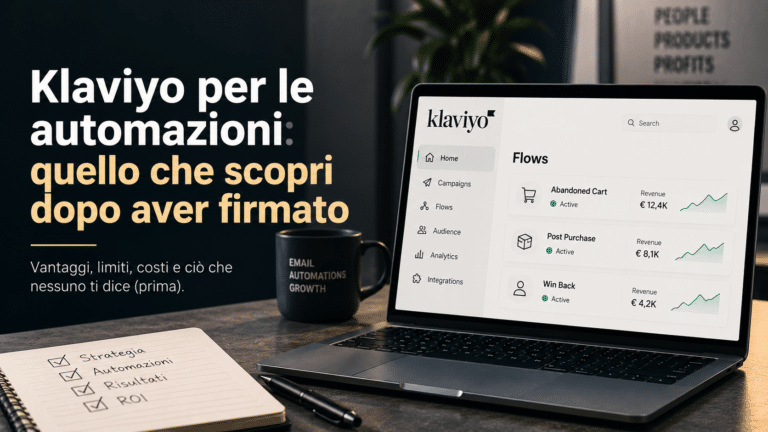 Klaviyo per le automazioni: quello che scopri dopo aver firmato