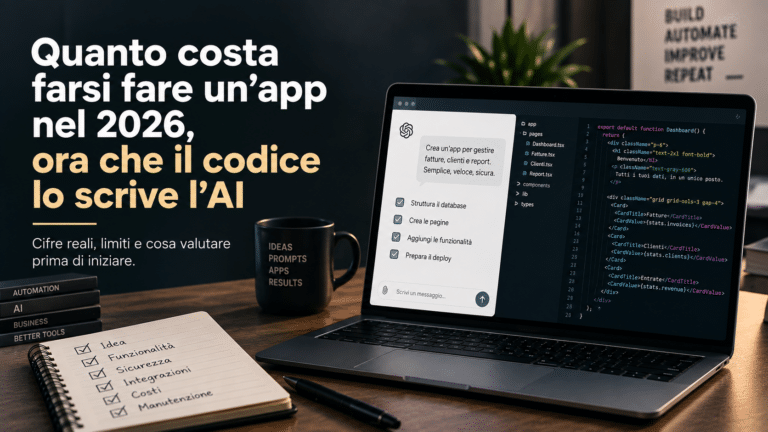 Costo sviluppo app nel 2026 con intelligenza artificiale